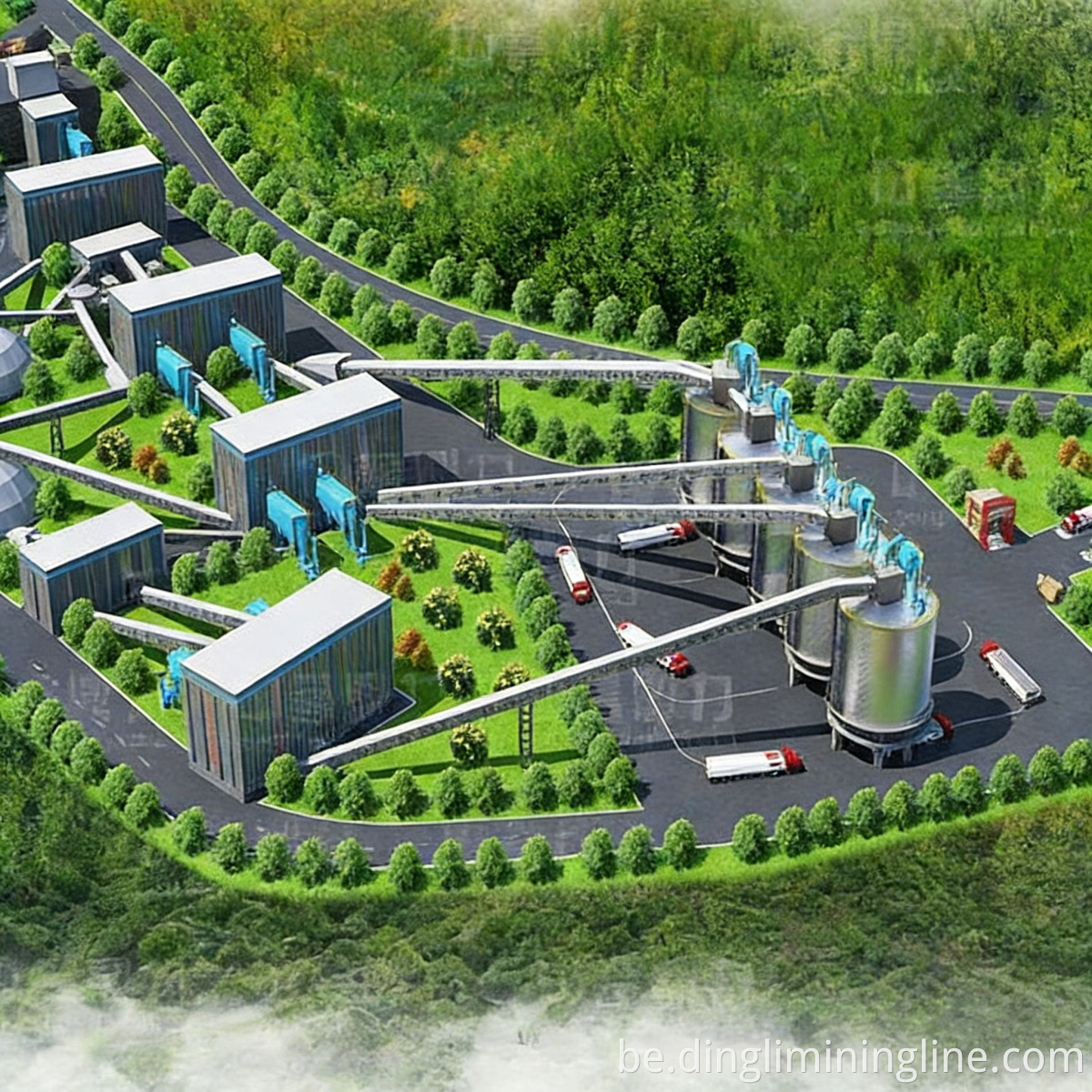 Лінія па апрацоўцы тунэльнага каменя Tunnel Construction Stone Processing Line